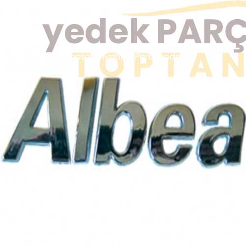 Yedek Parça :AYHAN PLASTIK YAZI ALBEA ARKA BAGAJ YAZISI ALBEA YM 05 Özellikler: A-5101